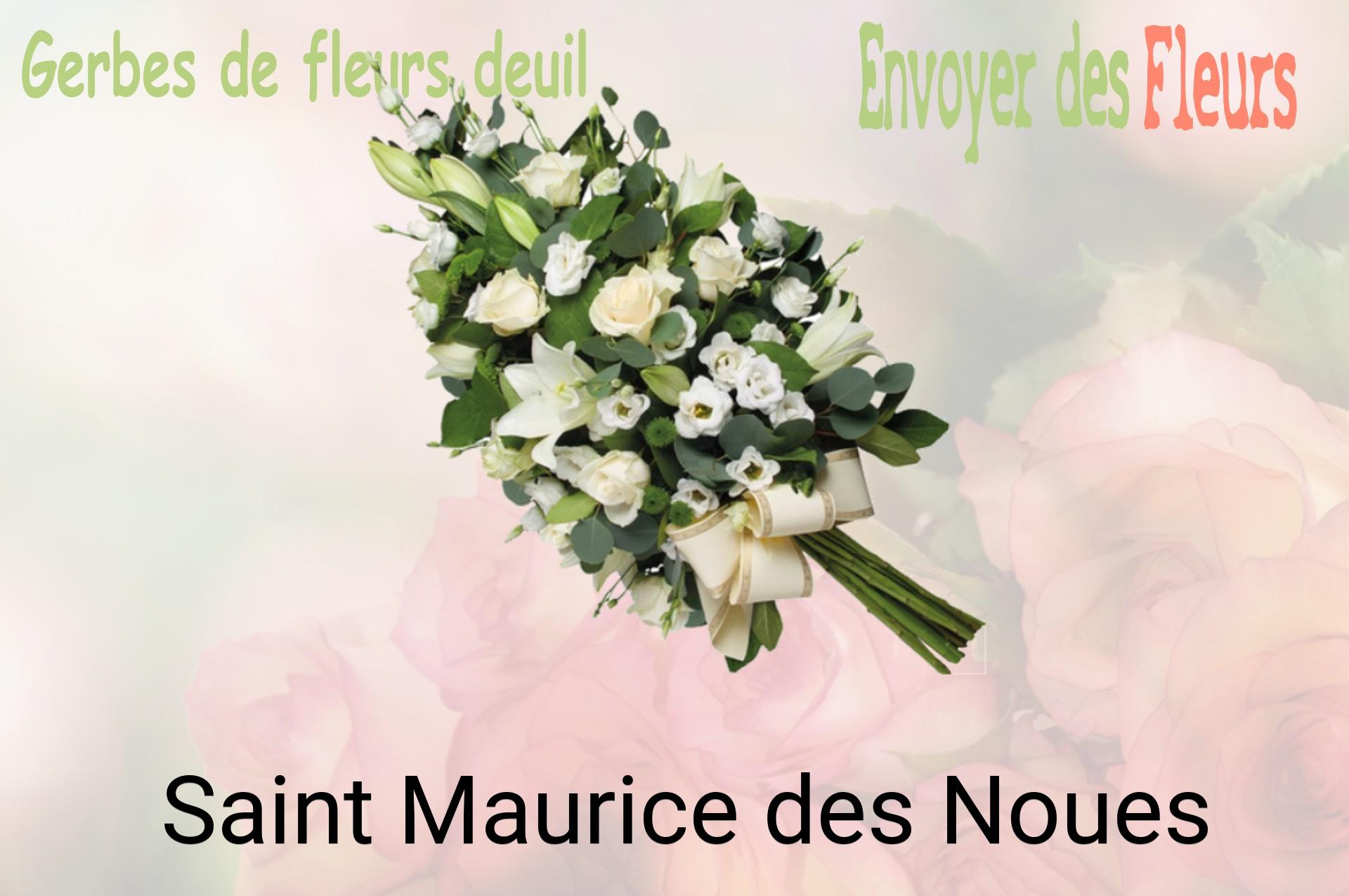 Gerbe de fleurs de deuil livrée à Saint-Maurice-des-Noues